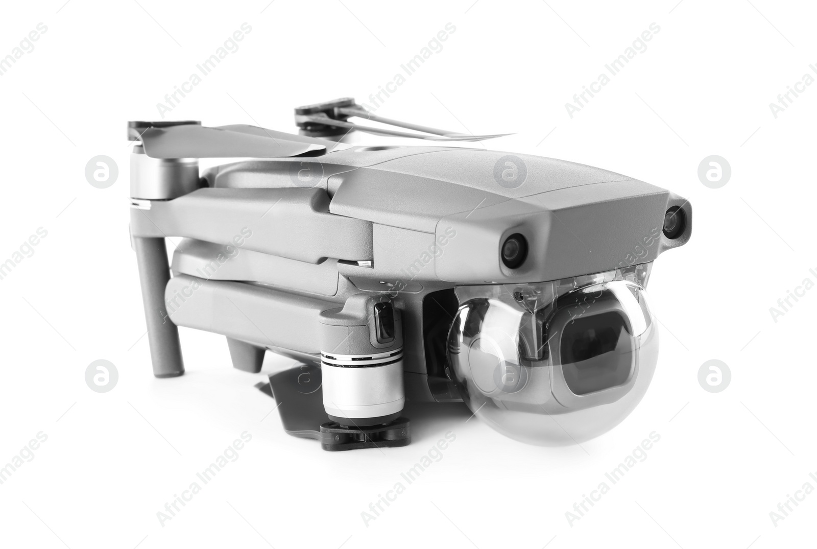 Photo of Modern drone with camera isolated on white