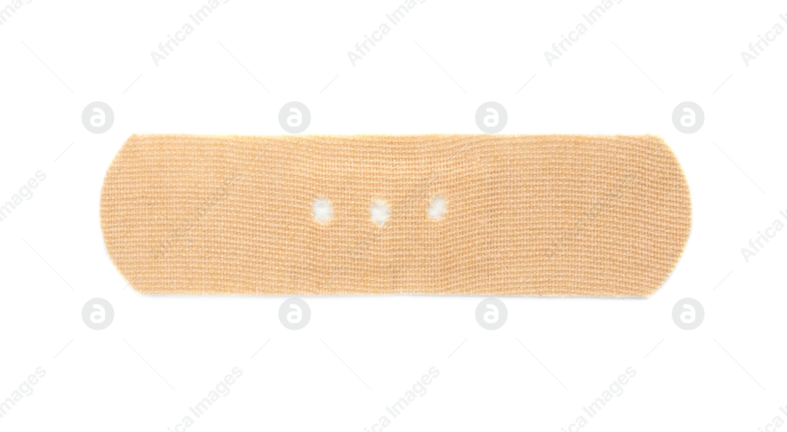Photo of Adhesive plaster on white background, top view. Medical item