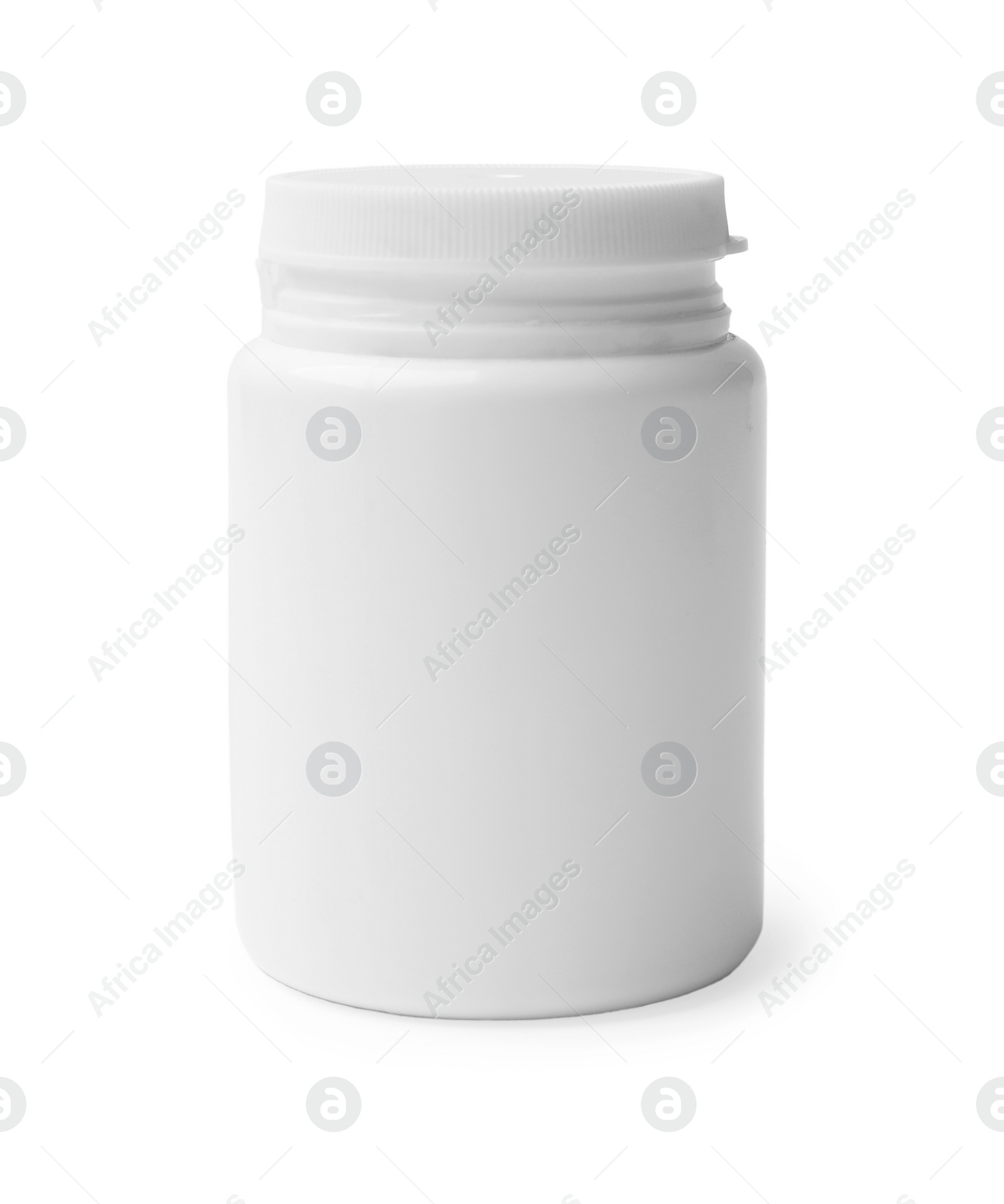 Photo of Bottle for vitamin pills isolated on white