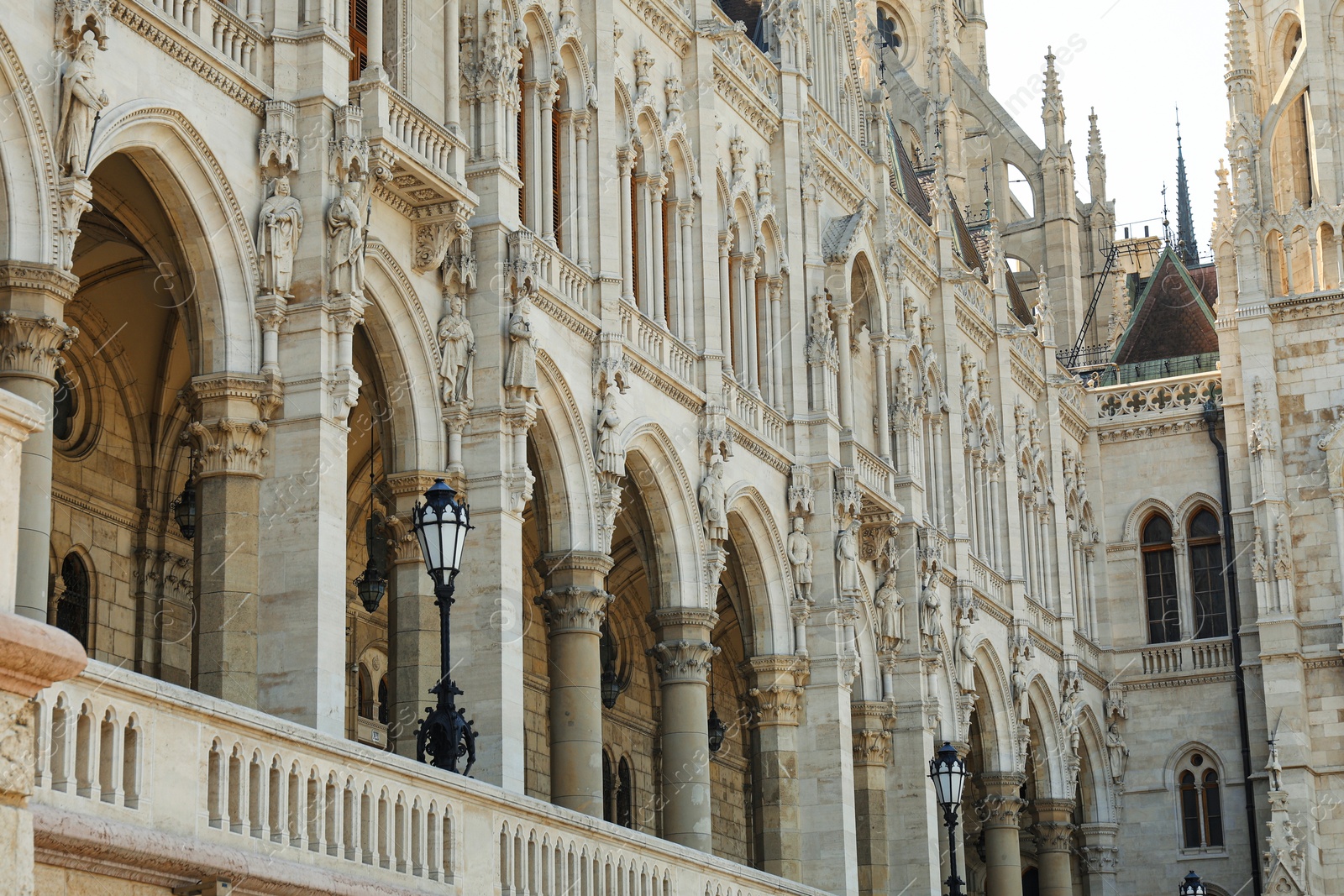 Photo of BUDAPEST, HUNGARY - JUNE 18, 2019: Beautiful Parliament Building on sunny day