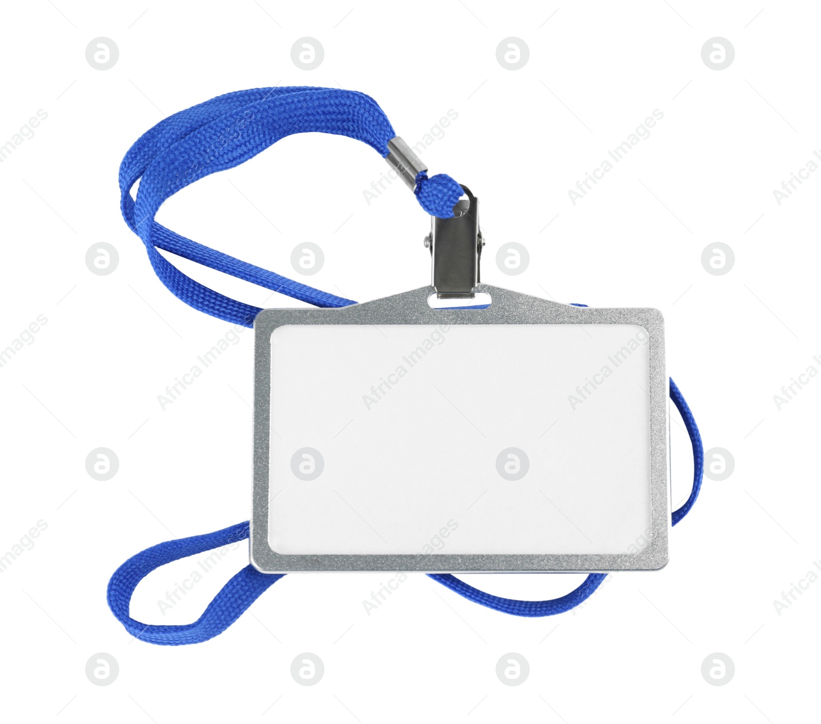 Photo of Blank badge on white background. Mockup for design