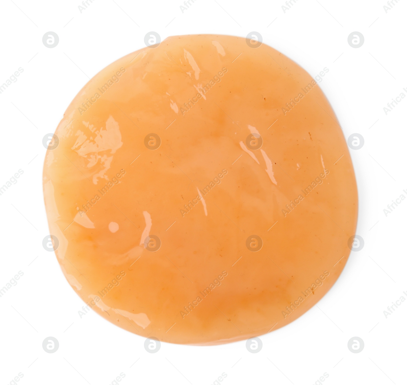 Photo of Making kombucha. Scoby fungus isolated on white, top view
