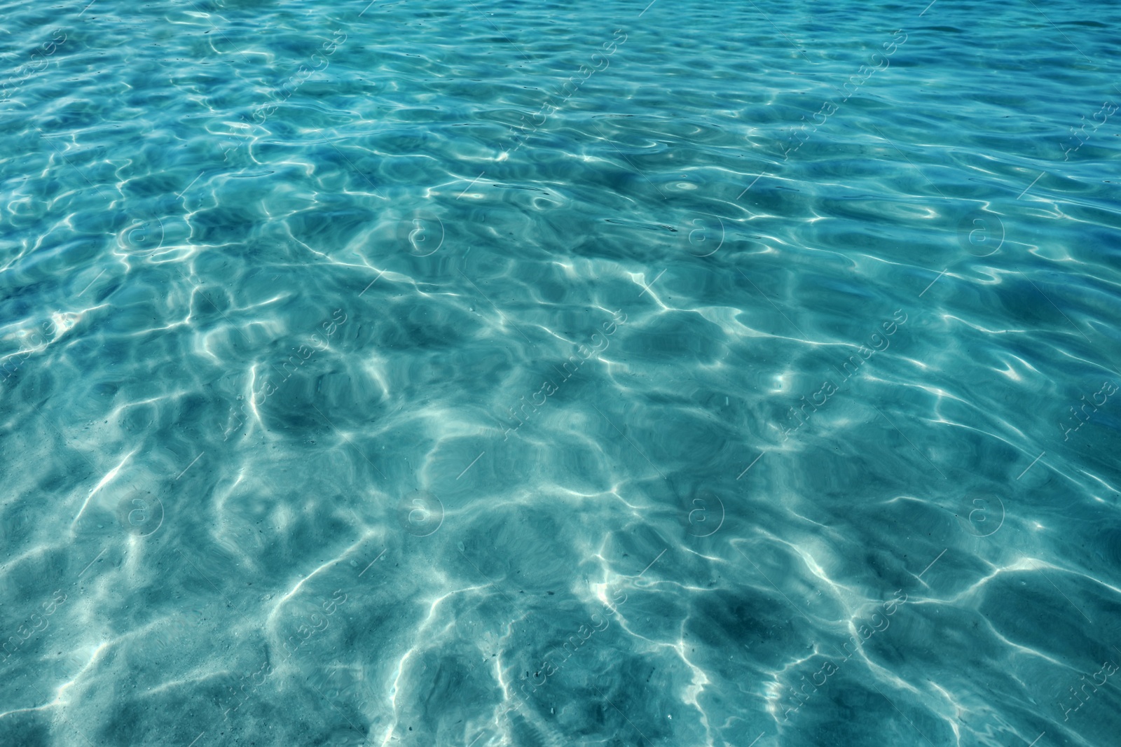 Photo of View on ocean water with ripples and flecks