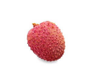 Photo of Whole ripe lychee fruit isolated on white