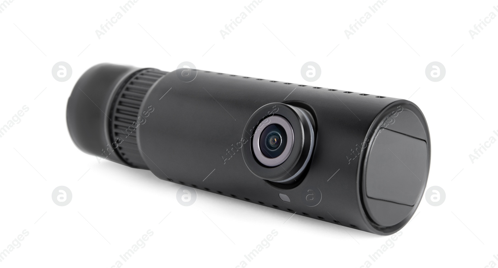 Photo of Black modern car camera isolated on white