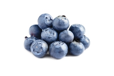 Photo of Fresh raw tasty blueberries isolated on white