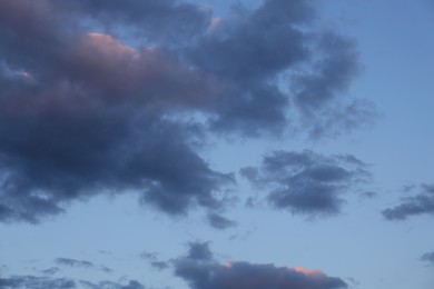 Picturesque view of blue sky with clouds