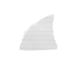 Photo of Small piece of paper isolated on white