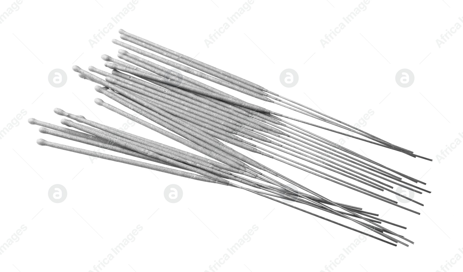 Photo of Many new sparkler sticks on white background