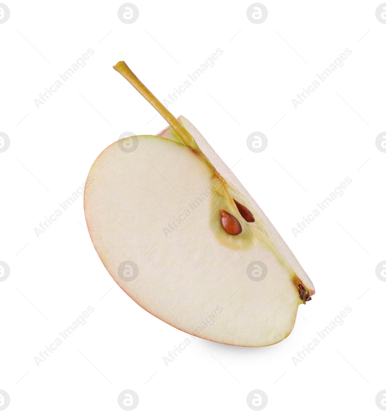 Photo of Piece of fresh ripe apple isolated on white