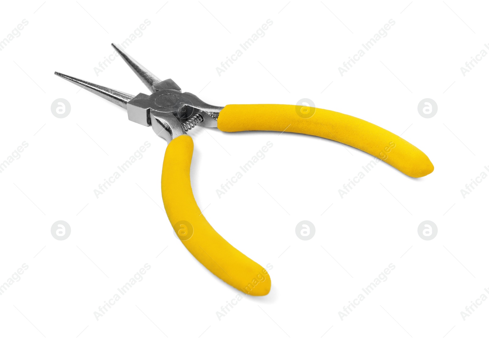 Photo of New round nose pliers isolated on white