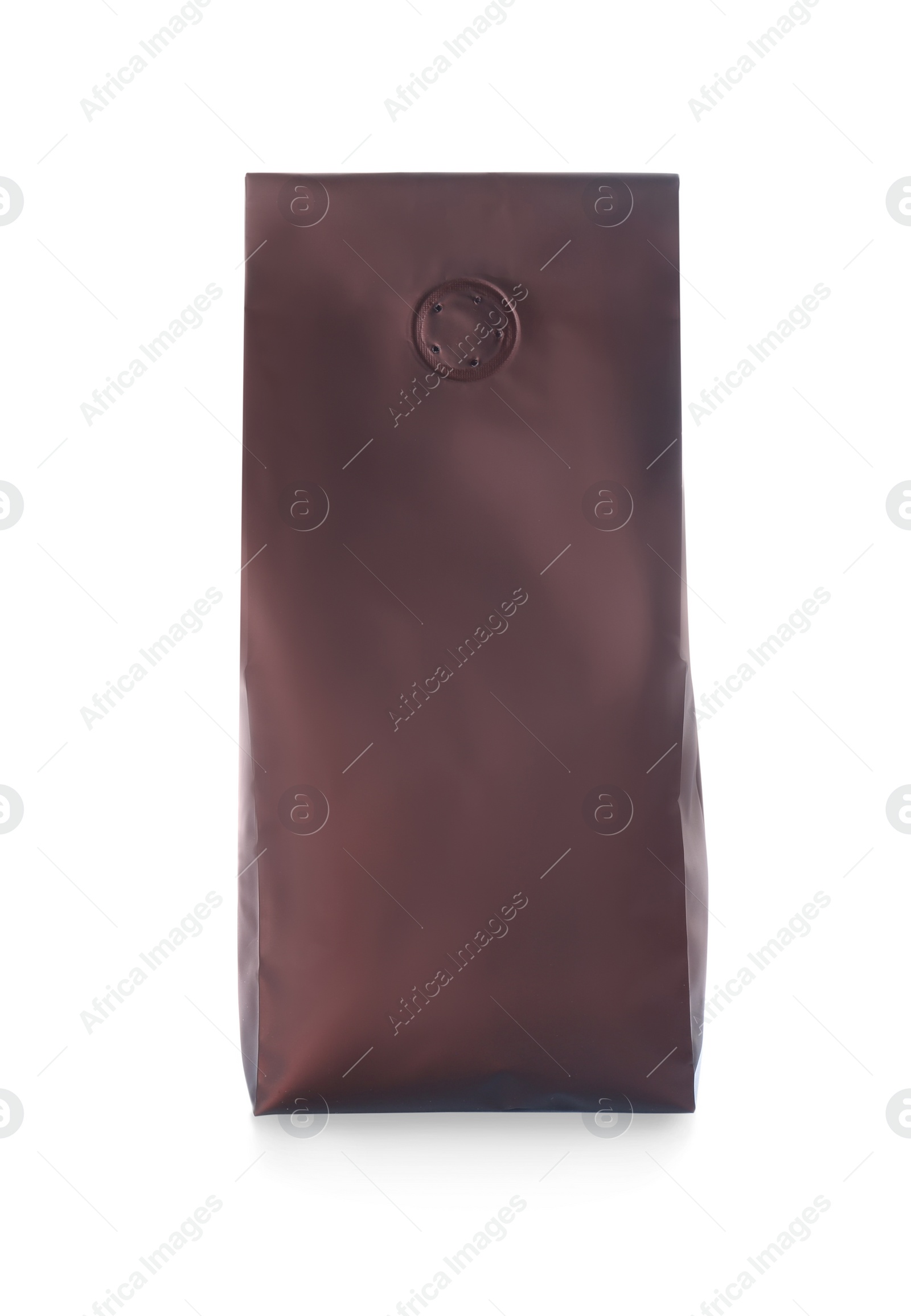 Photo of One blank foil package isolated on white