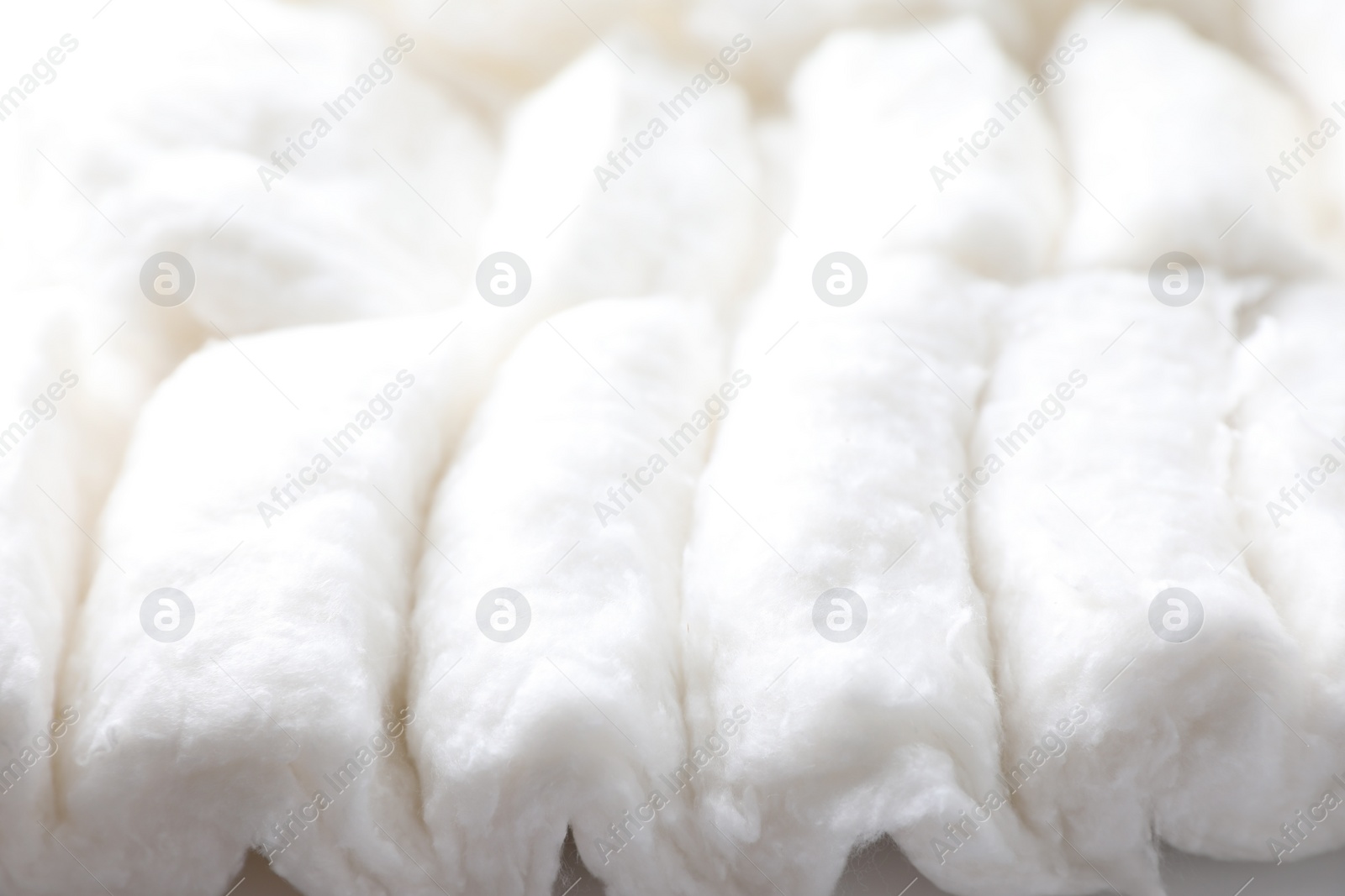 Photo of Closeup view of soft clean cotton wool