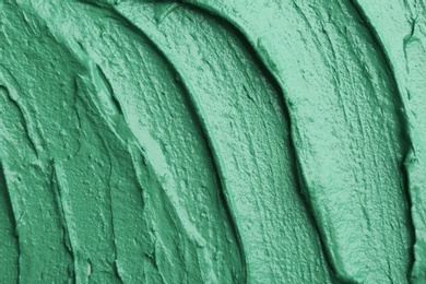 Natural spirulina facial mask as background, closeup