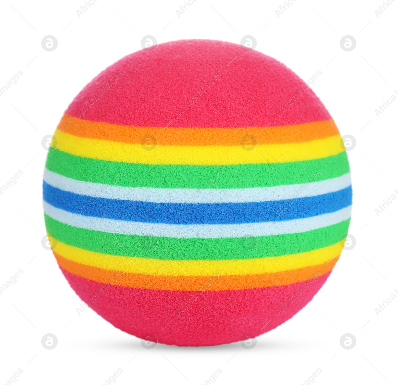 Photo of Colorful ball toy for pet isolated on white