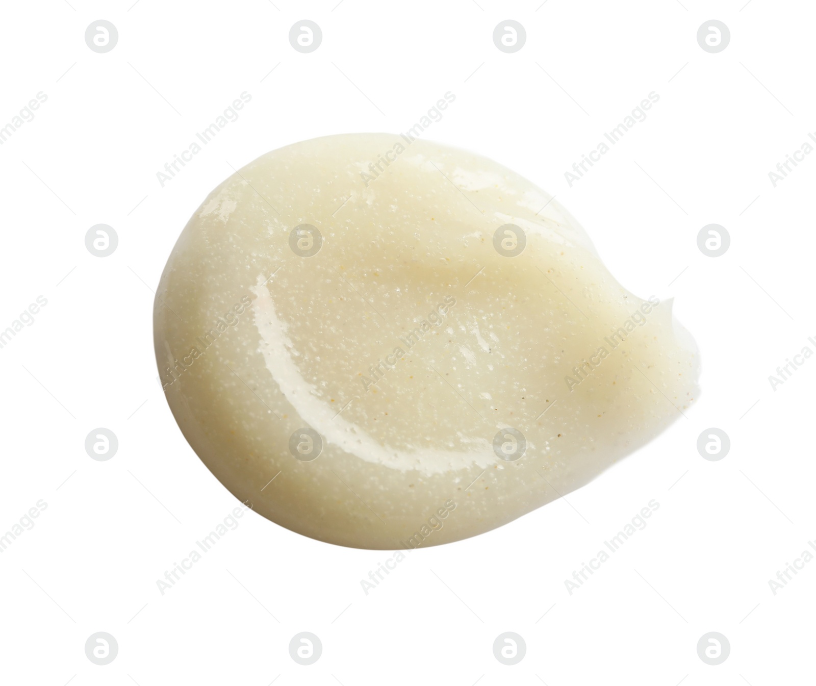 Photo of Sample of natural scrub isolated on white, top view