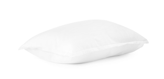 One new soft pillow isolated on white