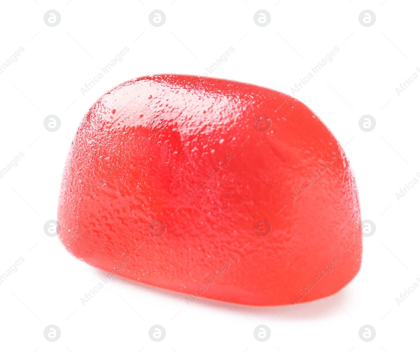 Photo of Sweet color jelly candy isolated on white