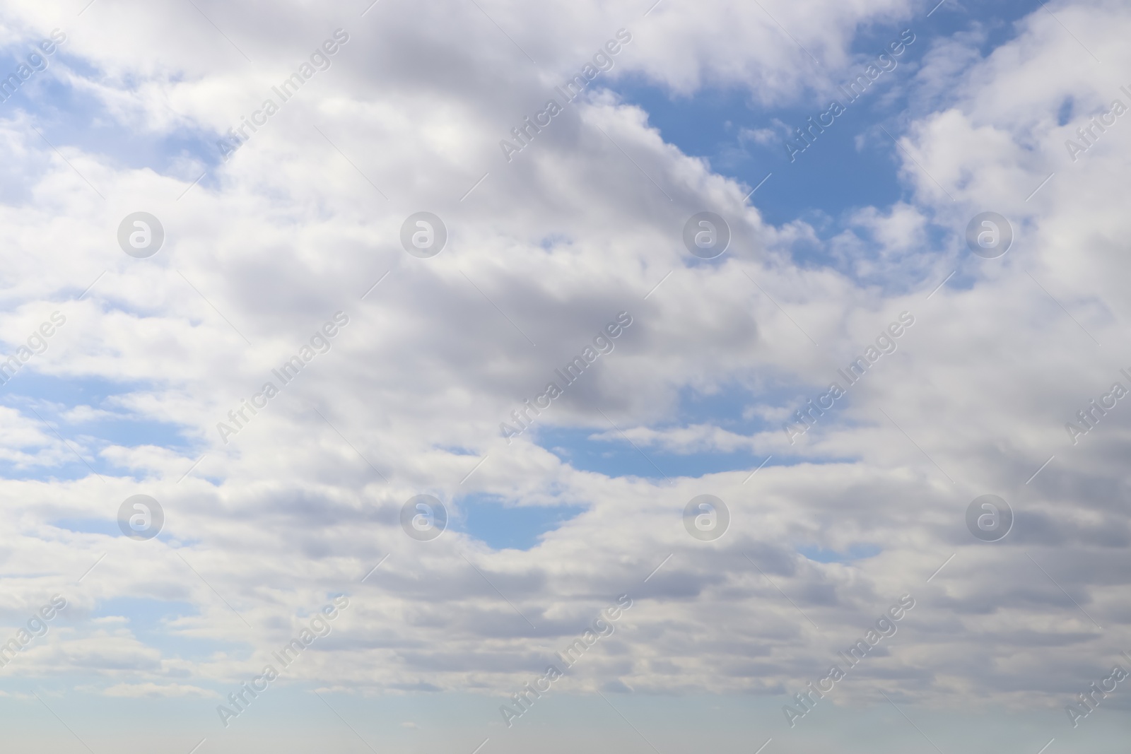 Photo of View of beautiful blue sky with white clouds