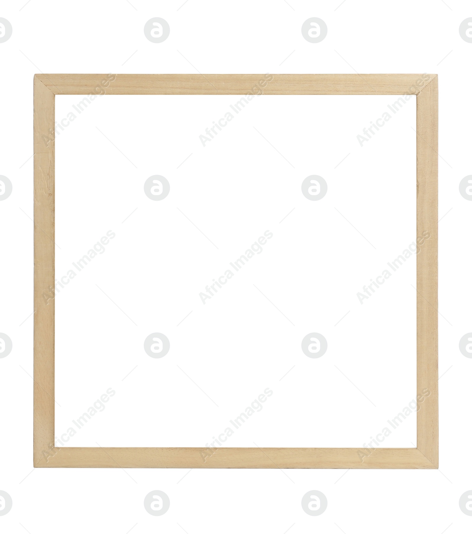 Image of Wooden frame isolated on white. For mirror, photo, picture, painting and others