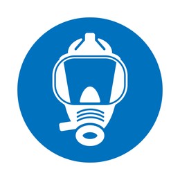 International Maritime Organization (IMO) sign, illustration. Locker with additional breathing apparatus