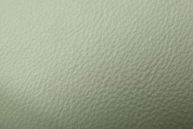 Photo of Beautiful green leather as background, above view