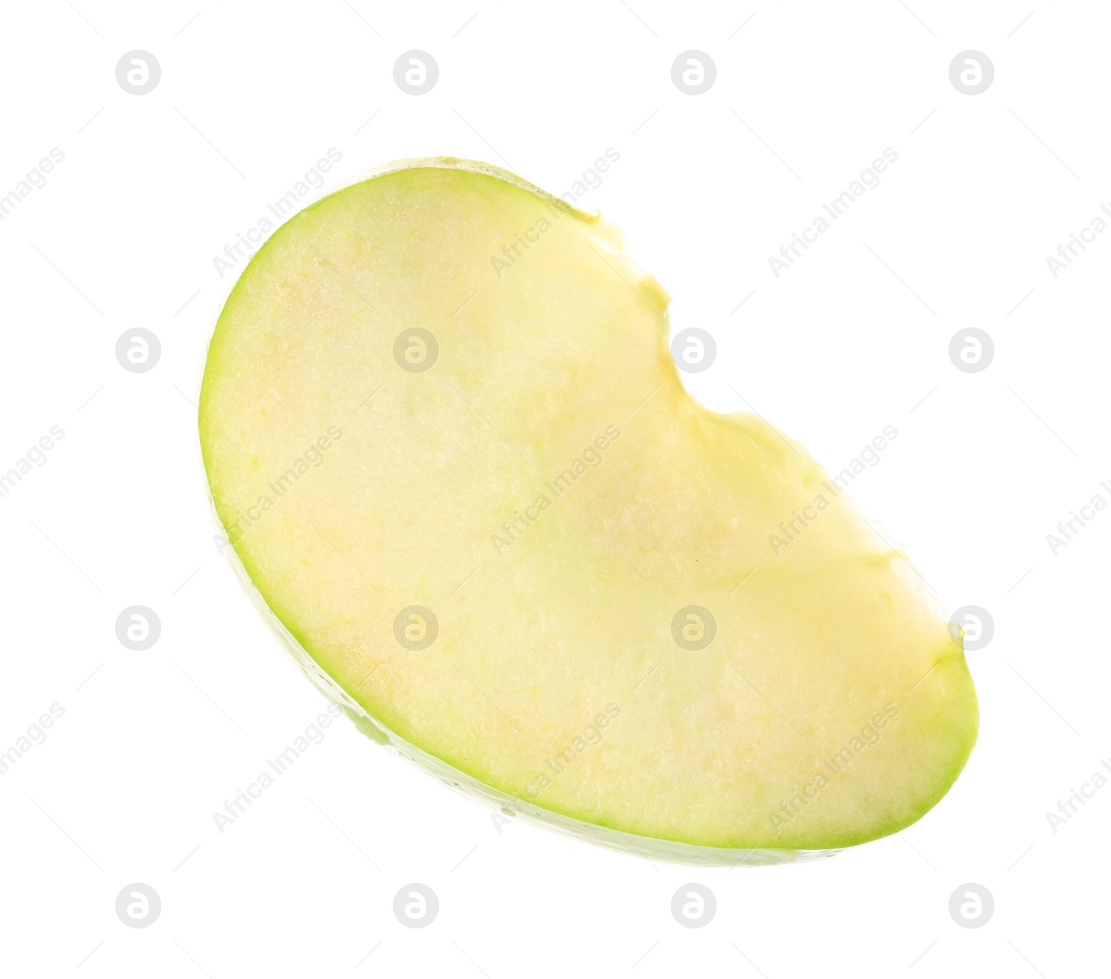 Photo of Slice of fresh apple on white background