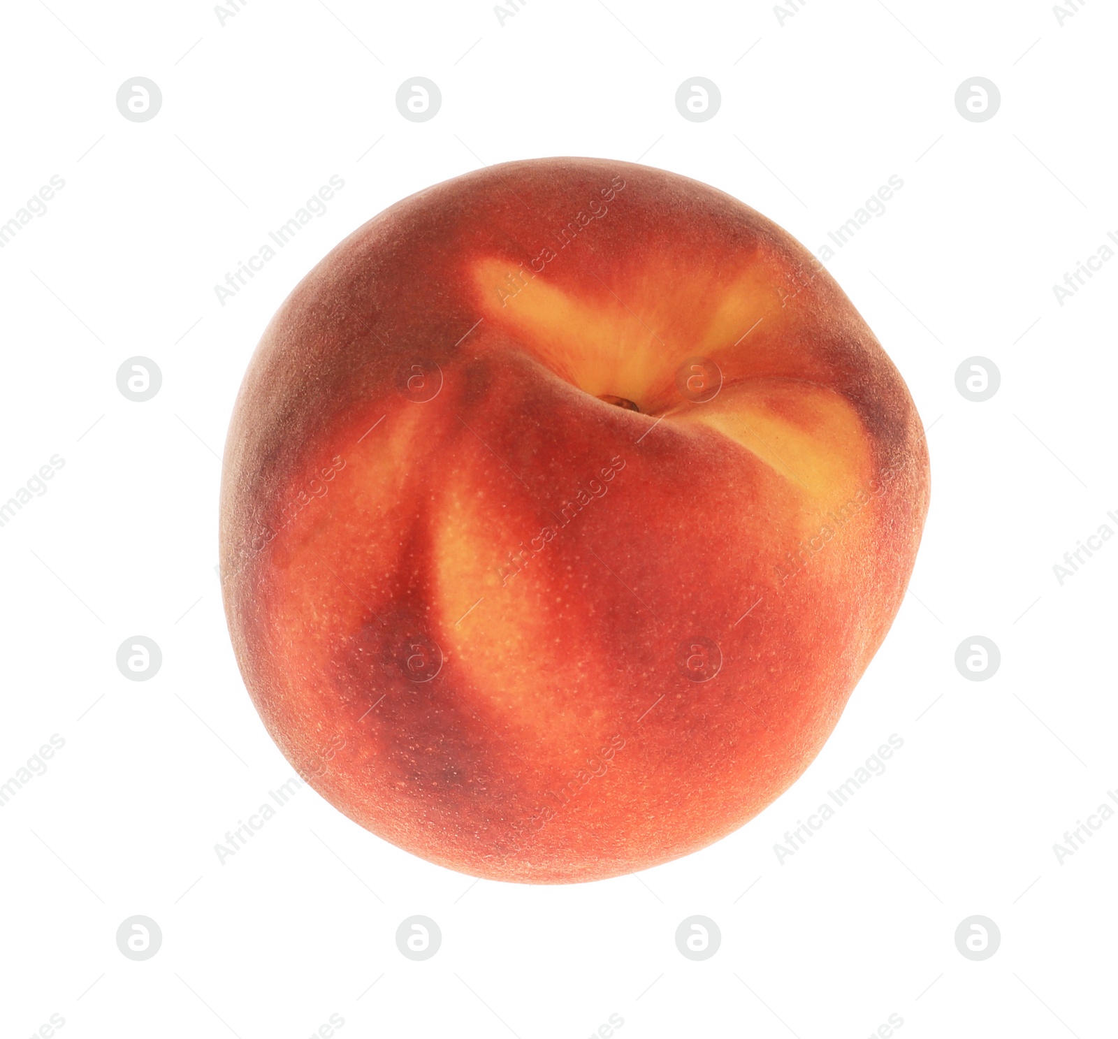 Photo of Delicious fresh ripe peach isolated on white