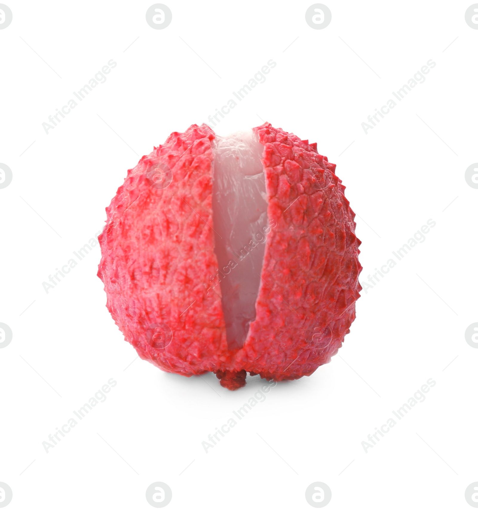 Photo of Whole ripe lychee fruit isolated on white