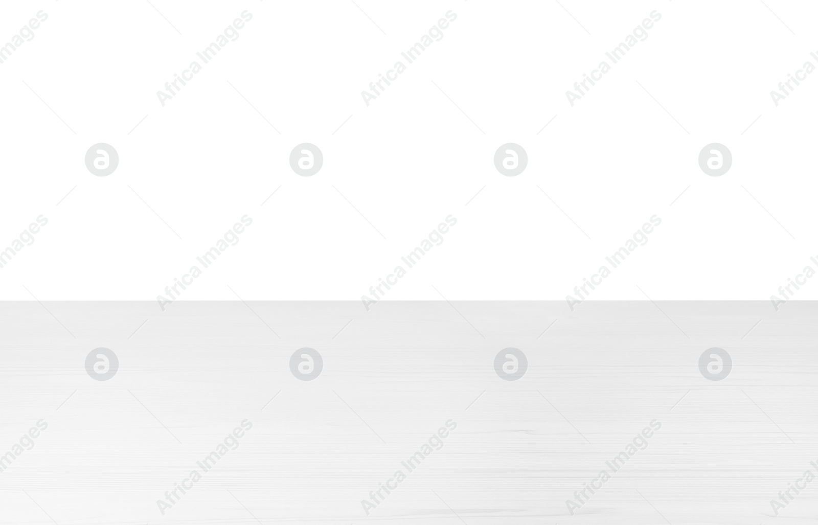 Photo of Empty clean wooden surface isolated on white