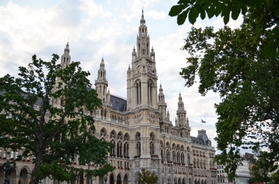 VIENNA, AUSTRIA - JUNE 19, 2018: Beautiful view of Vienna City Hall