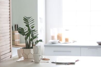 Photo of Stylish kitchen interior setting. Idea for home design