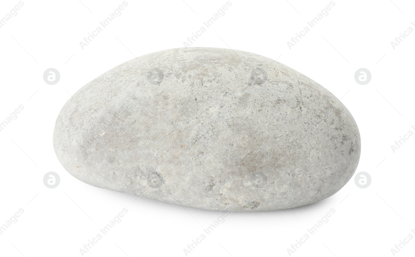 Photo of One light stone isolated on white. Sea pebble