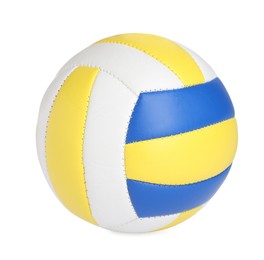 Photo of New leather volleyball ball isolated on white