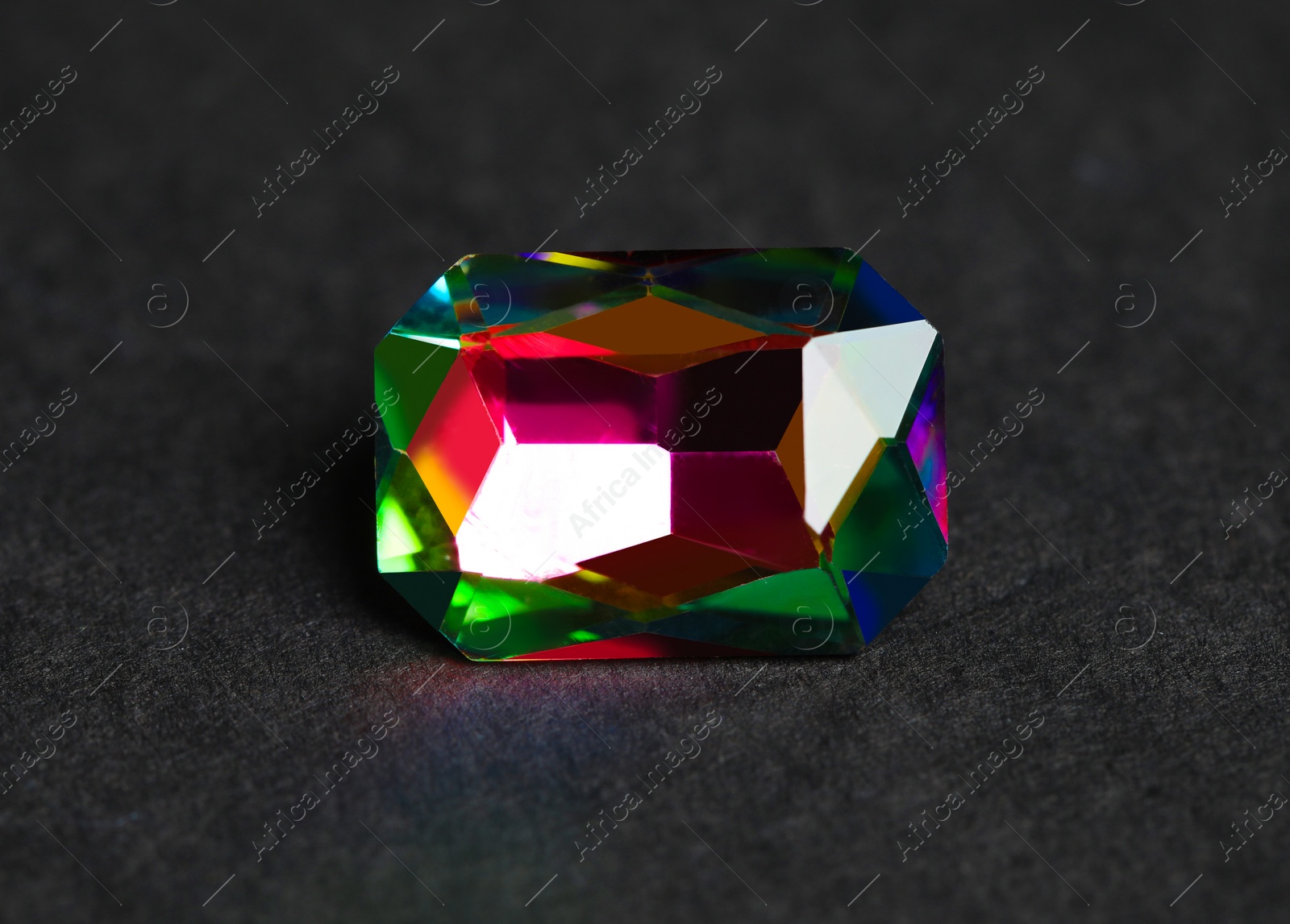 Photo of Beautiful gemstone for jewelry on black background