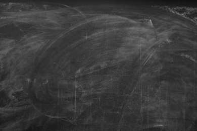 Photo of Chalk rubbed out on blackboard as background. Space for text