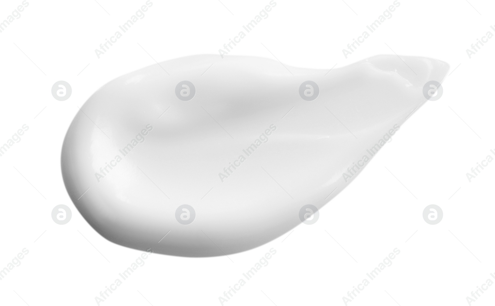 Photo of Sample of facial cream on white background