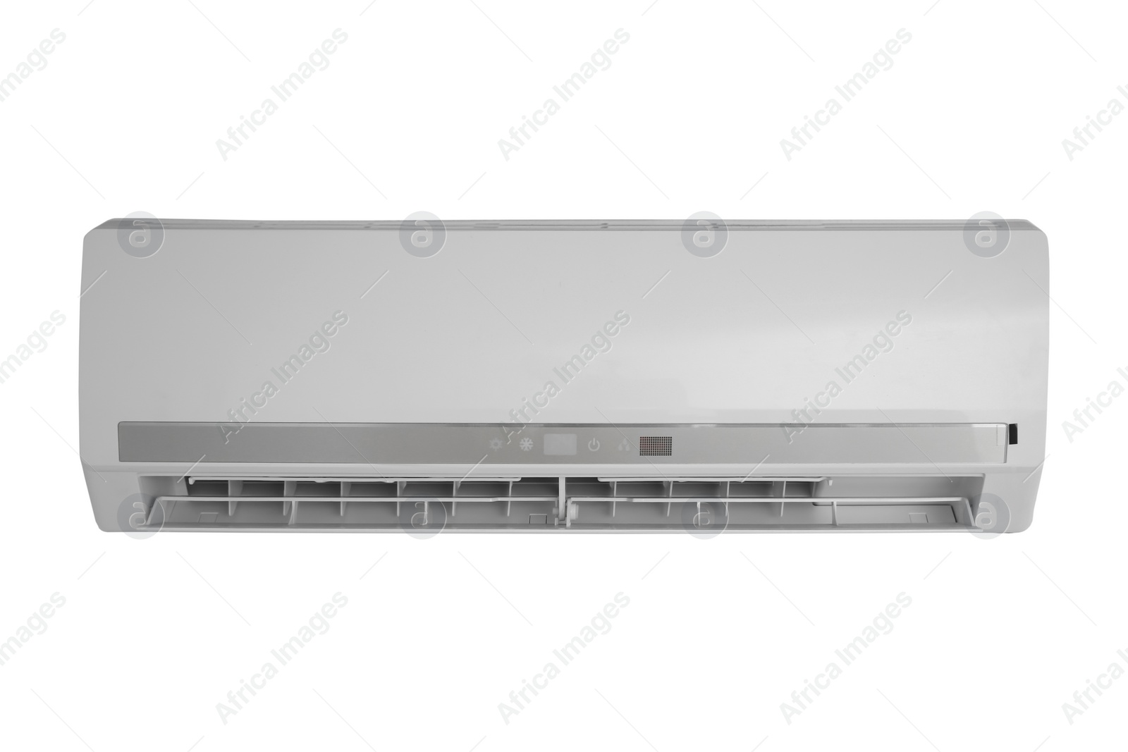 Image of Modern air conditioner isolated on white. Home appliance