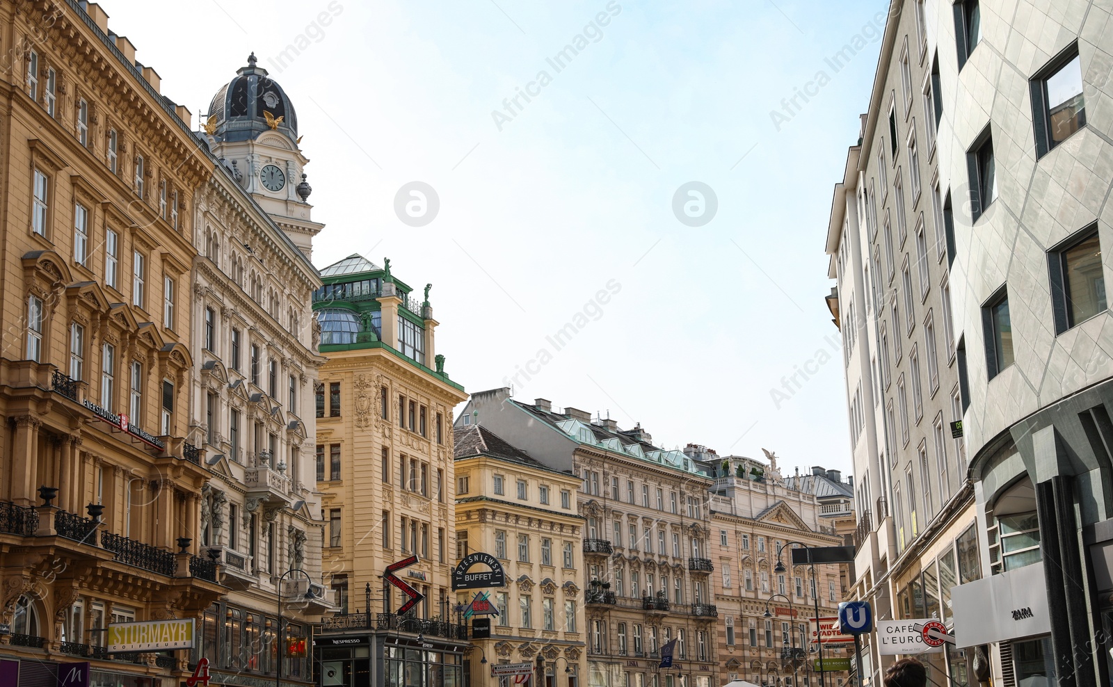 Photo of VIENNA, AUSTRIA - APRIL 26, 2019: Graben street with beautiful buildings and different stores
