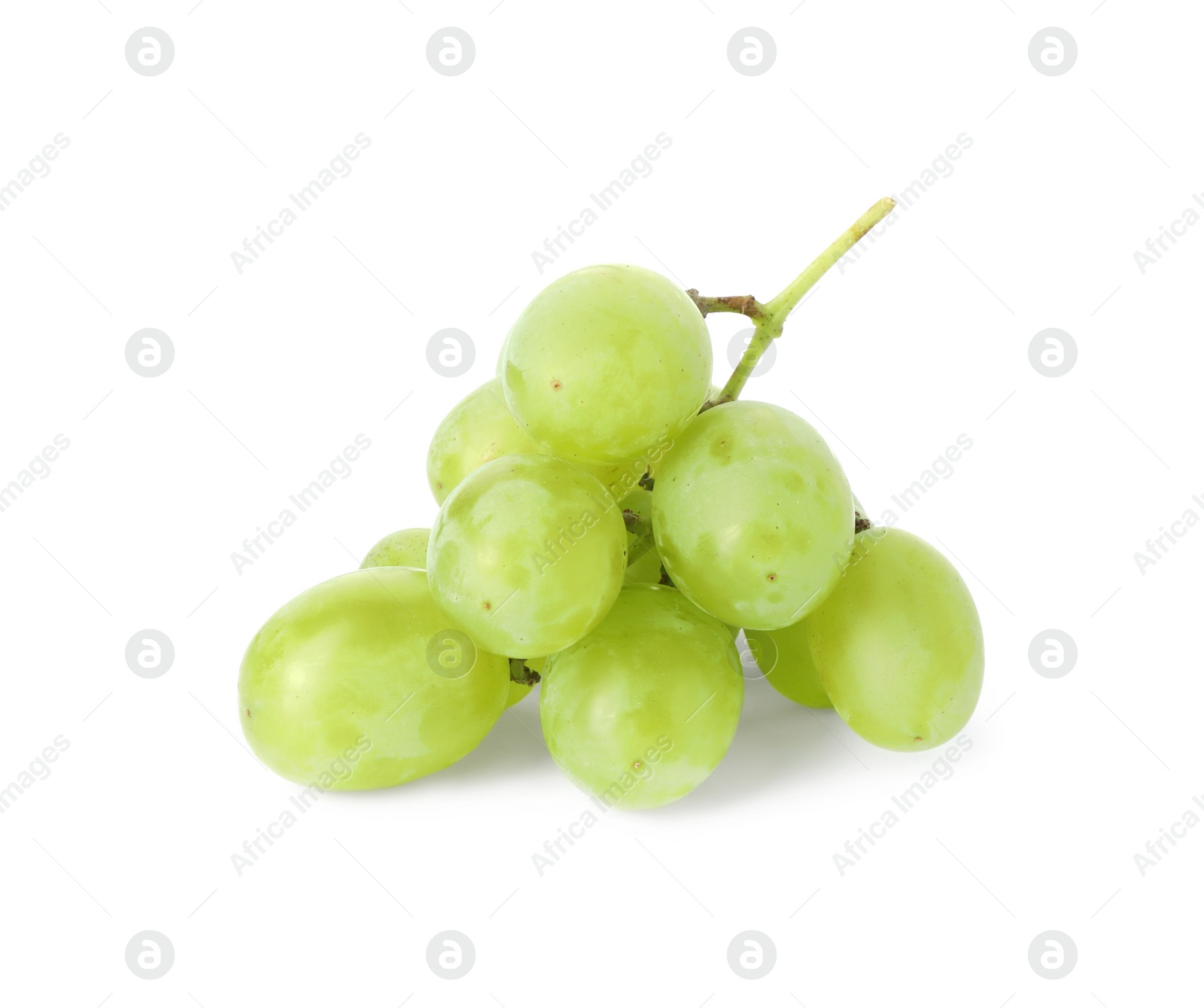 Photo of Fresh ripe juicy grapes isolated on white