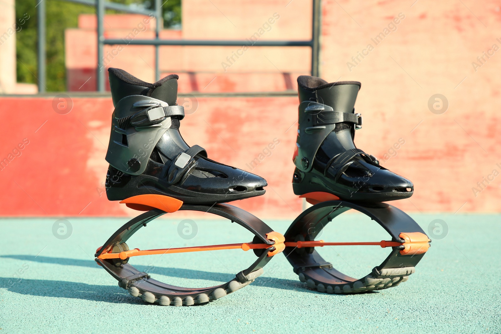 Photo of Stylish kangoo jumping boots in workout park