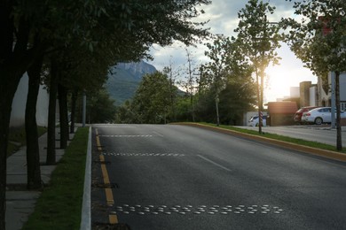 Photo of Beautiful view of empty asphalt highway outdoors