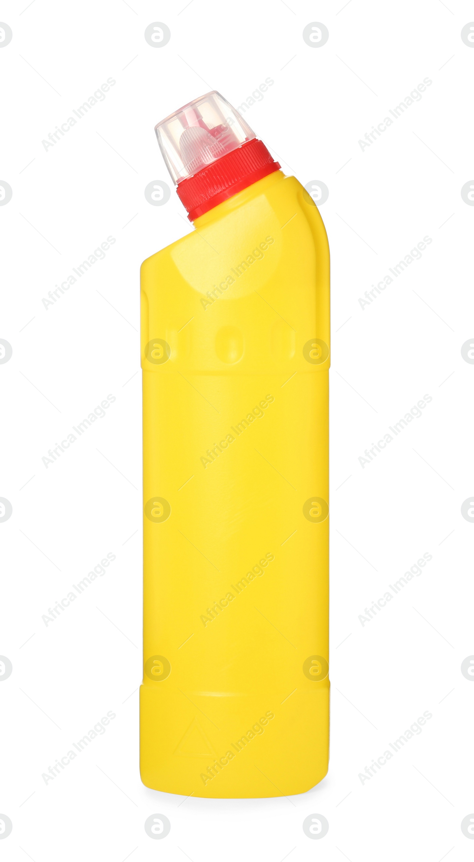 Photo of Blank liquid toilet cleaner bottle isolated on white