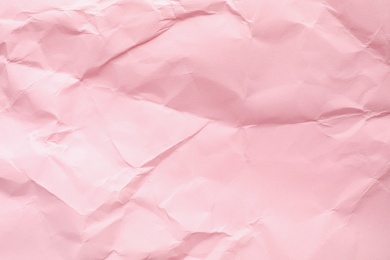 Photo of Sheet of color crumpled paper as background. Space for design