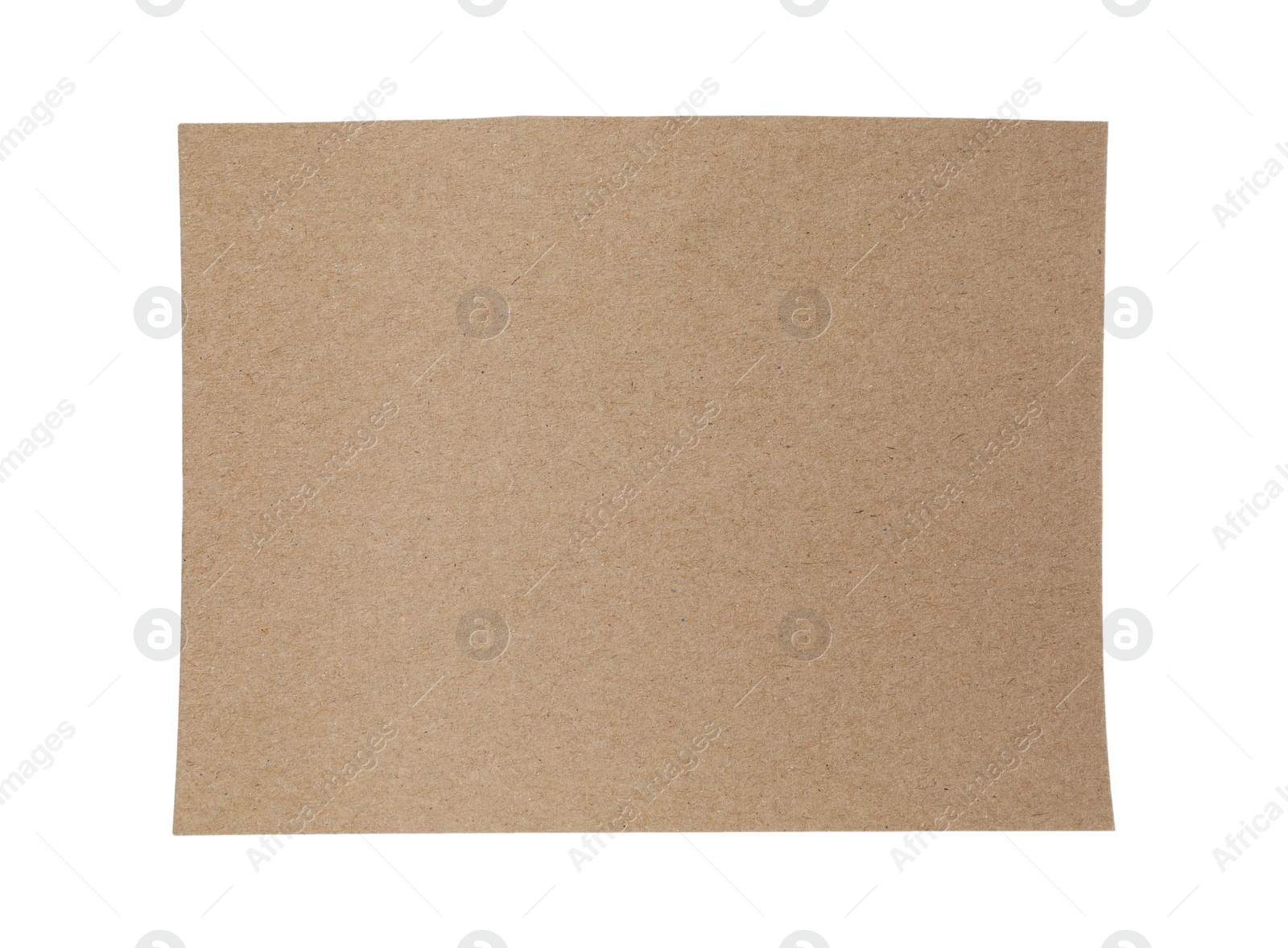 Photo of Piece of blank notebook paper isolated on white. Space for design