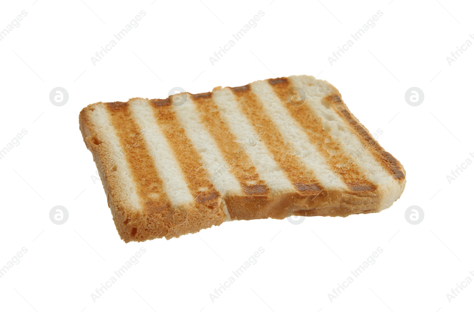 Photo of Slice of toasted bread isolated on white