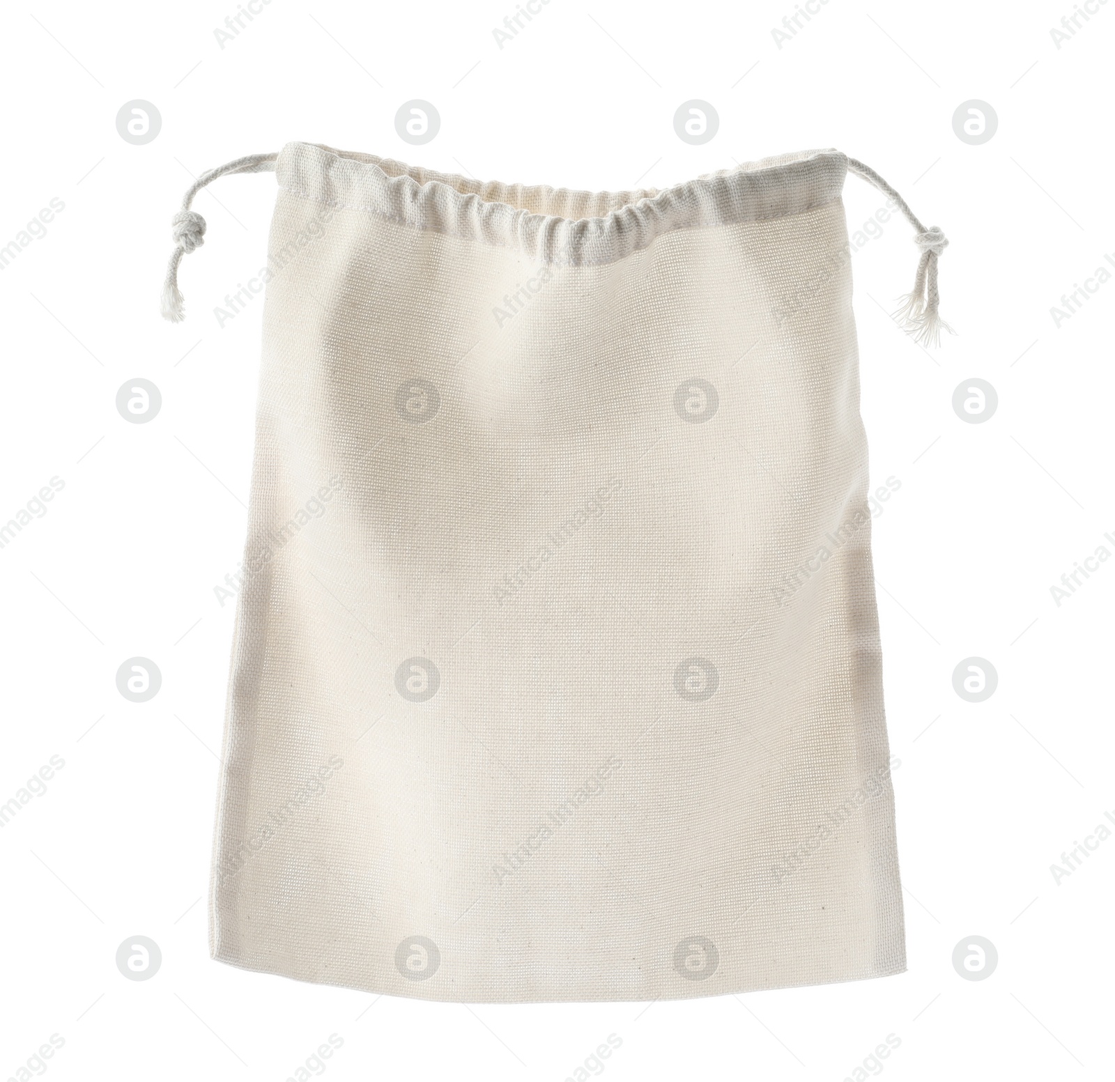 Photo of Empty cotton eco bag isolated on white