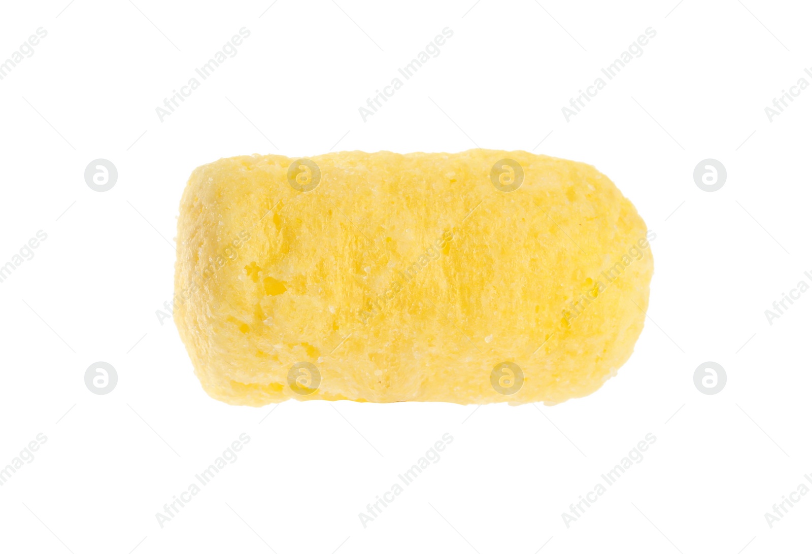 Photo of One tasty corn puff isolated on white