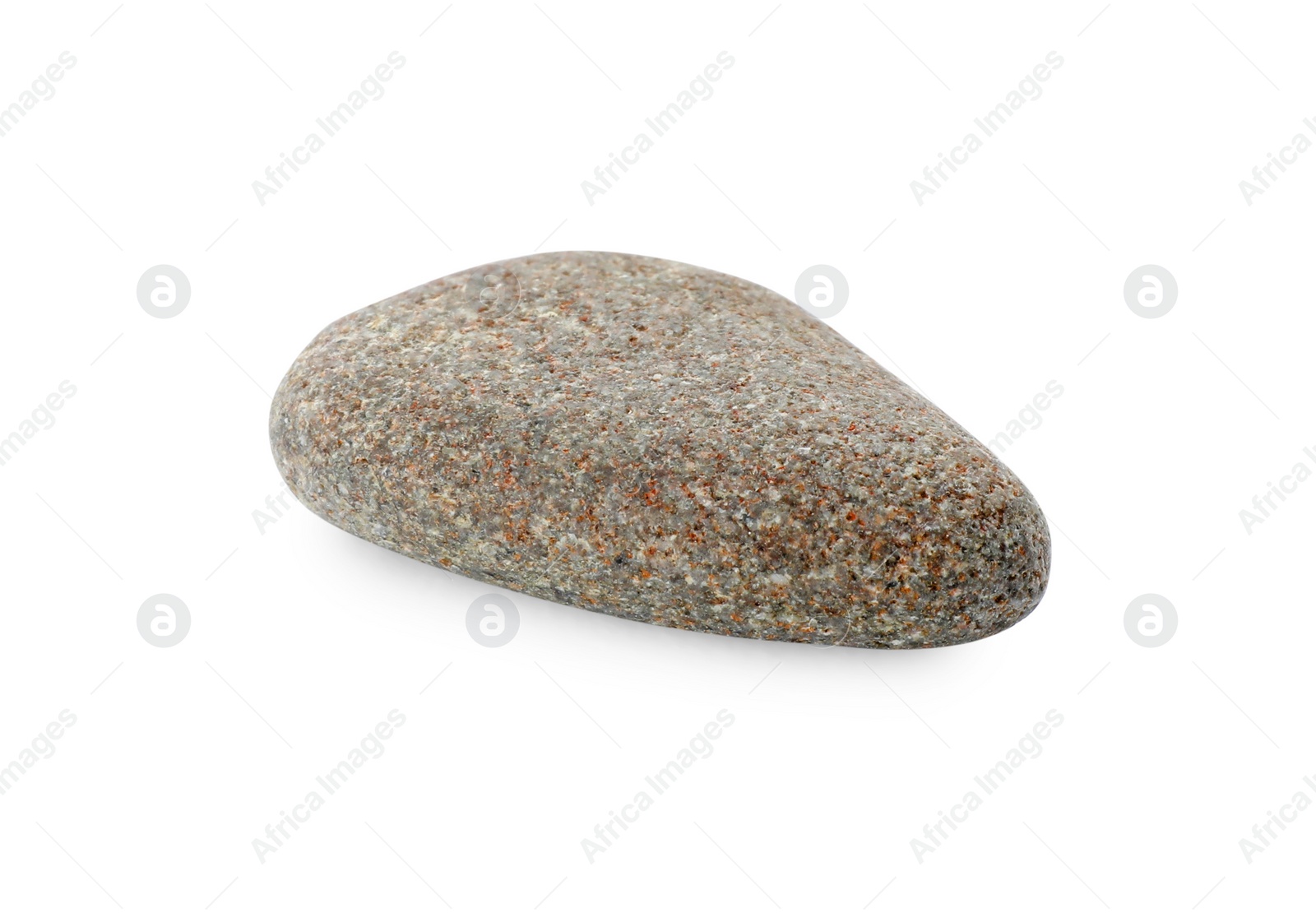 Photo of One light brown stone isolated on white