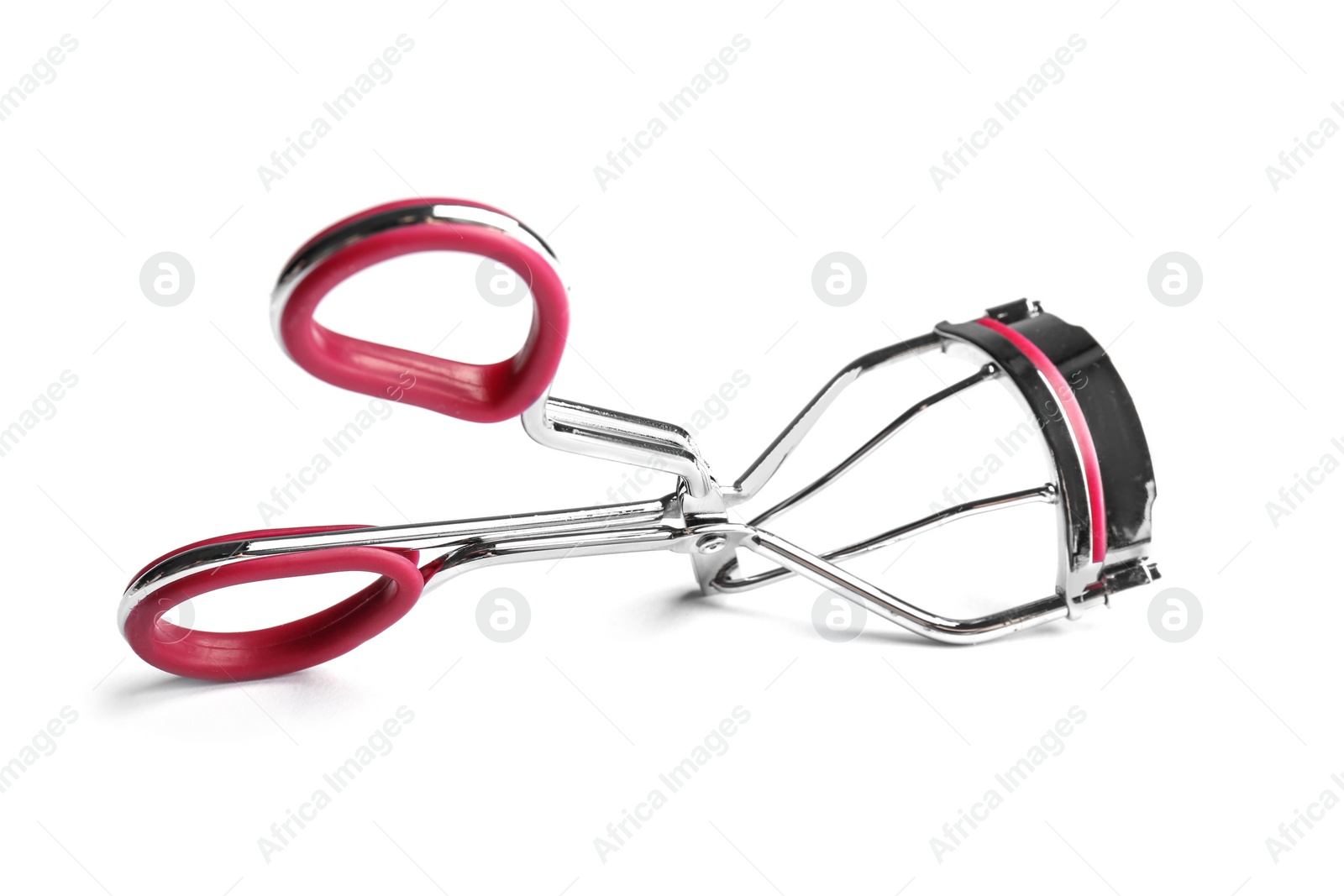 Photo of Eyelash curler on white background